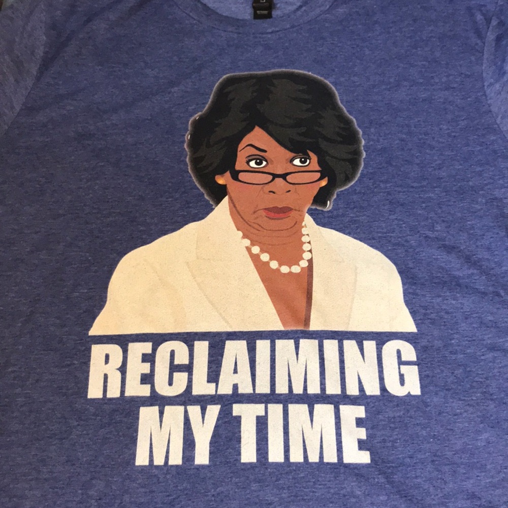 Maxine Waters Image “Reclaiming My Time” T-shirt